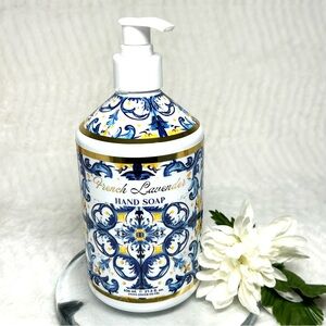 Home and Body Co French Lavender Hand Soap Pump Large Size Blue White Bottle NEW
